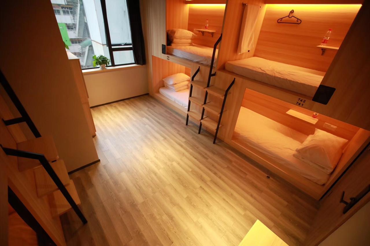 Chengdu Desti Youth Park Hostel Chunxi Road ภายนอก รูปภาพ