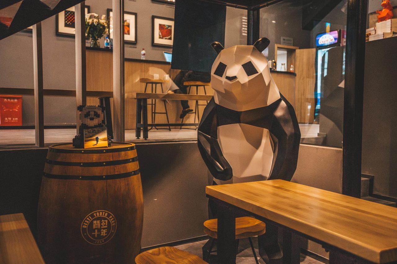 Chengdu Desti Youth Park Hostel Chunxi Road ภายนอก รูปภาพ